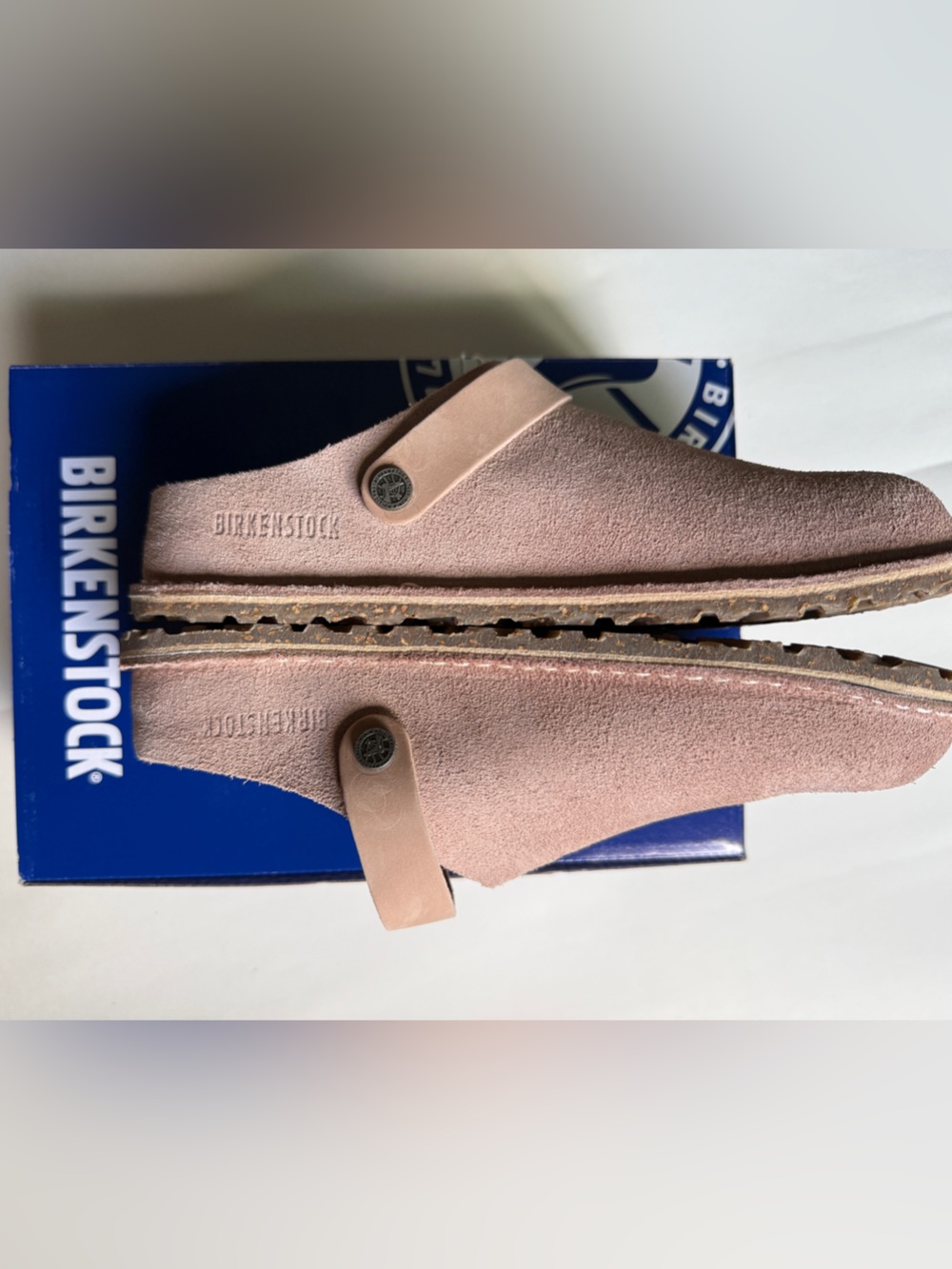 Birkenstock [39] Lutry Premium Suede Leather Sling Back Narrow Fit Light Rose - Picture 4 of 8